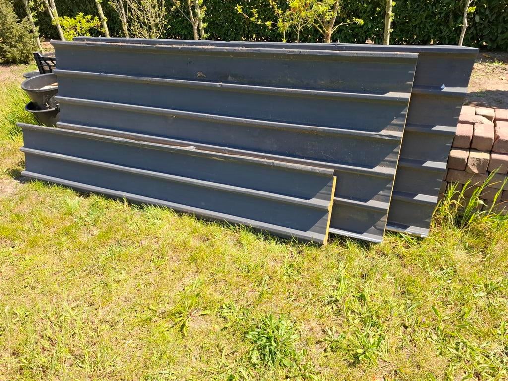 Gebruikte dakplaten geisoleerd, Doe-het-zelf en Verbouw, Dakpannen en Dakbedekking, Gebruikt, 15 m² of meer, Metaal, Ophalen