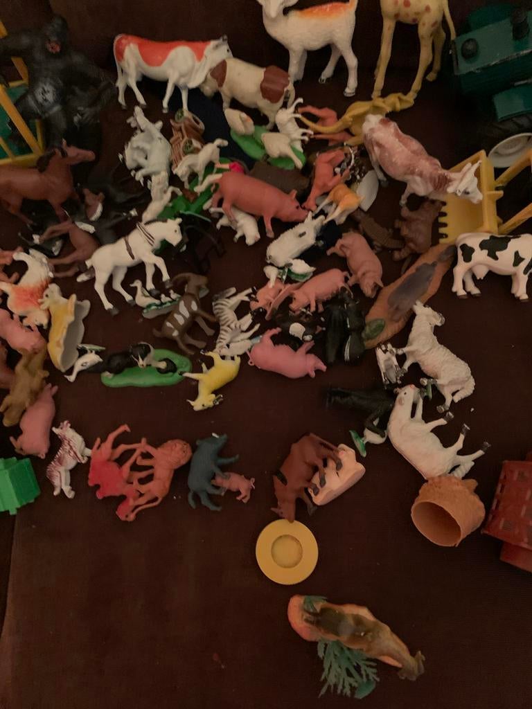 Grote set boerderij- en zeedieren speelgoed, Ophalen of Verzenden, Gebruikt, Jongen of Meisje