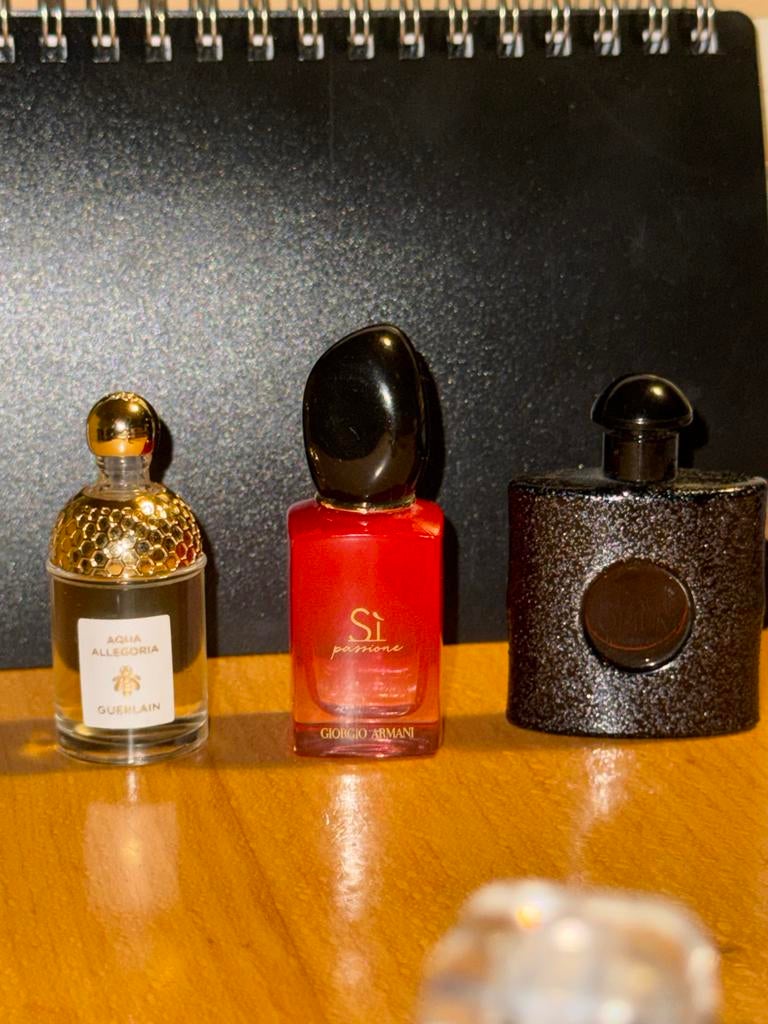 Nieuwe parfum miniaturen: Guerlain, Armani, YSL, Ophalen of Verzenden, Zo goed als nieuw, Miniatuur