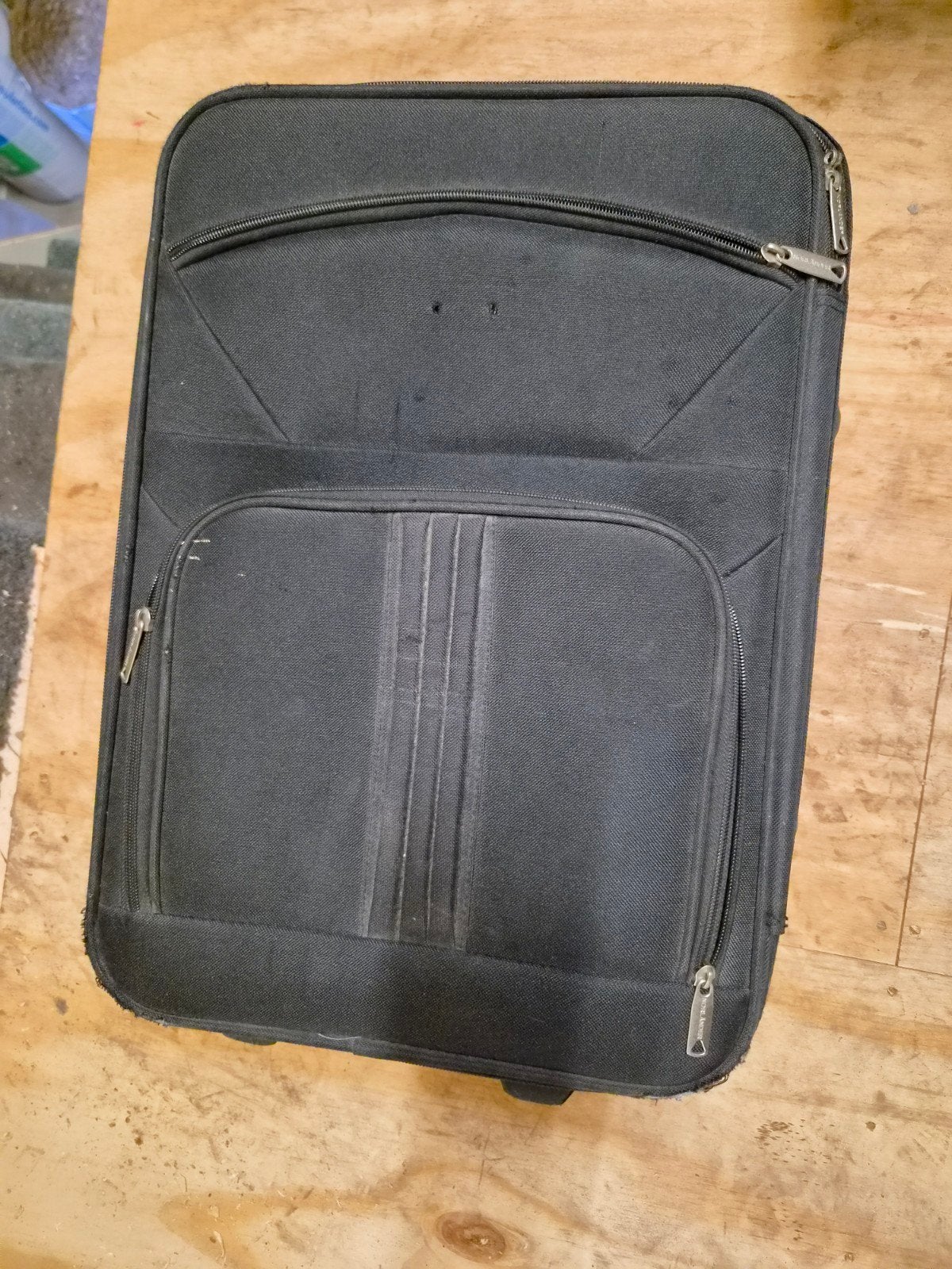 Handige zwarte handbagage koffer, Uitschuifbare handgreep, Gebruikt, 50 tot 60 cm, Ophalen of Verzenden