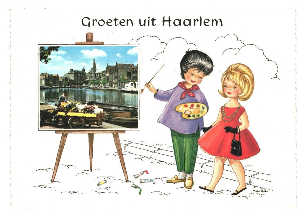 984101 Haarlem 1971 Spaarne Gelopen met Postzegel, Ophalen of Verzenden, 1960 tot 1980, Gelopen, Noord-Holland