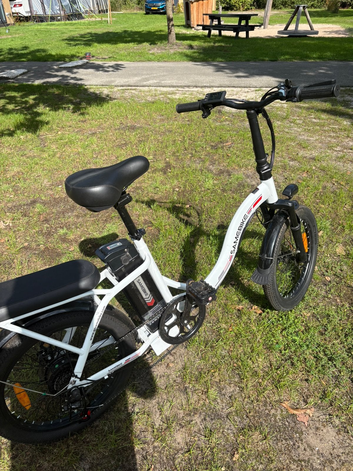 Samebike vouwfiets 6 km, Ophalen, 16 tot 18 inch, Versnellingen, Zo goed als nieuw