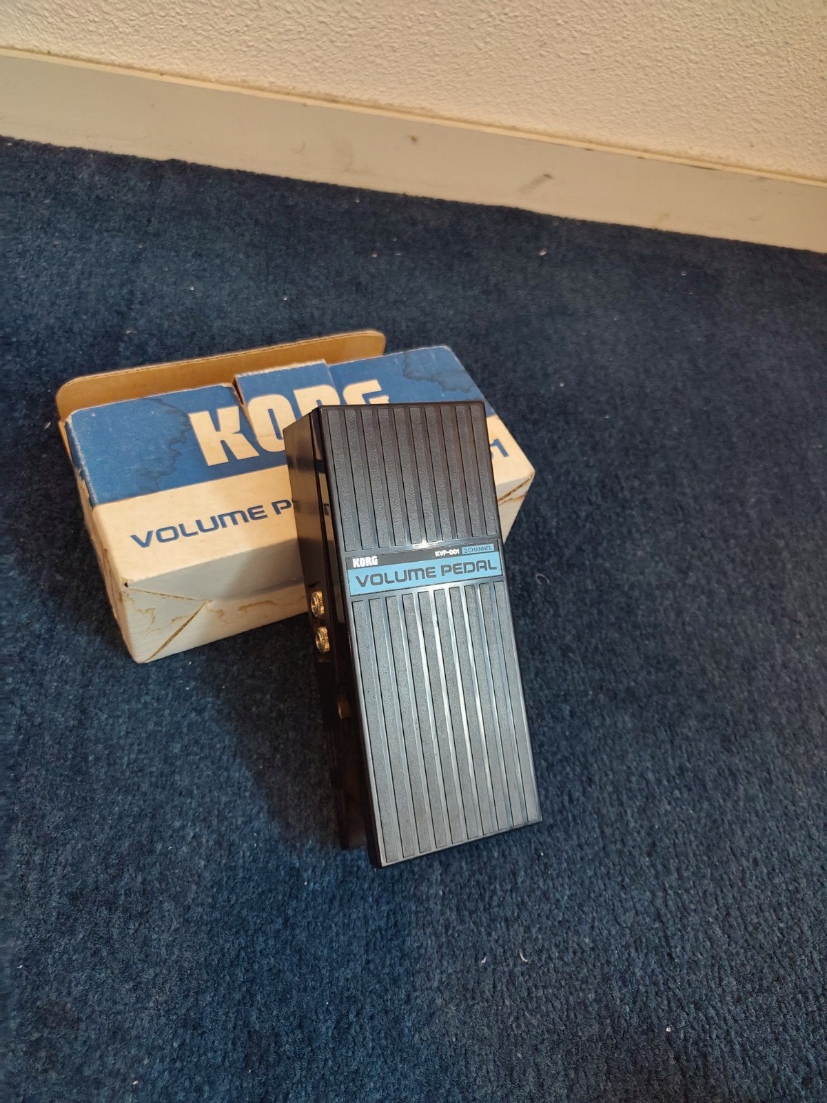 Vintage Korg KVP-001 2-kanaals volumepedaal met doos, Ophalen of Verzenden