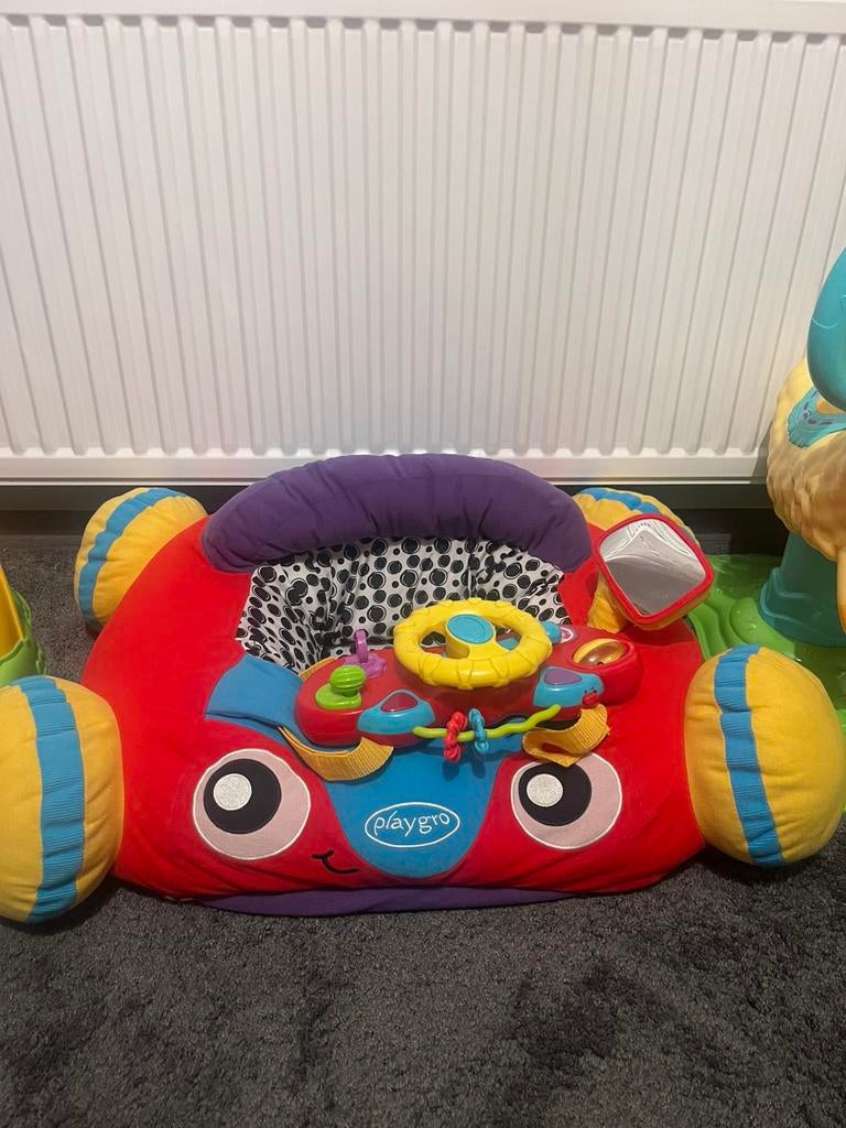 Playgro car / auto zitkussen speelgoed, Ophalen, Zo goed als nieuw, Auto