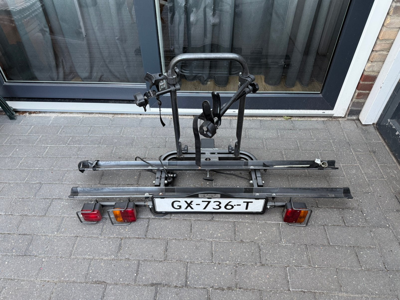 Fietsendrager voor 2 fietsen, Auto diversen, Fietsendragers, Ophalen, Zo goed als nieuw, Trekhaakdrager
