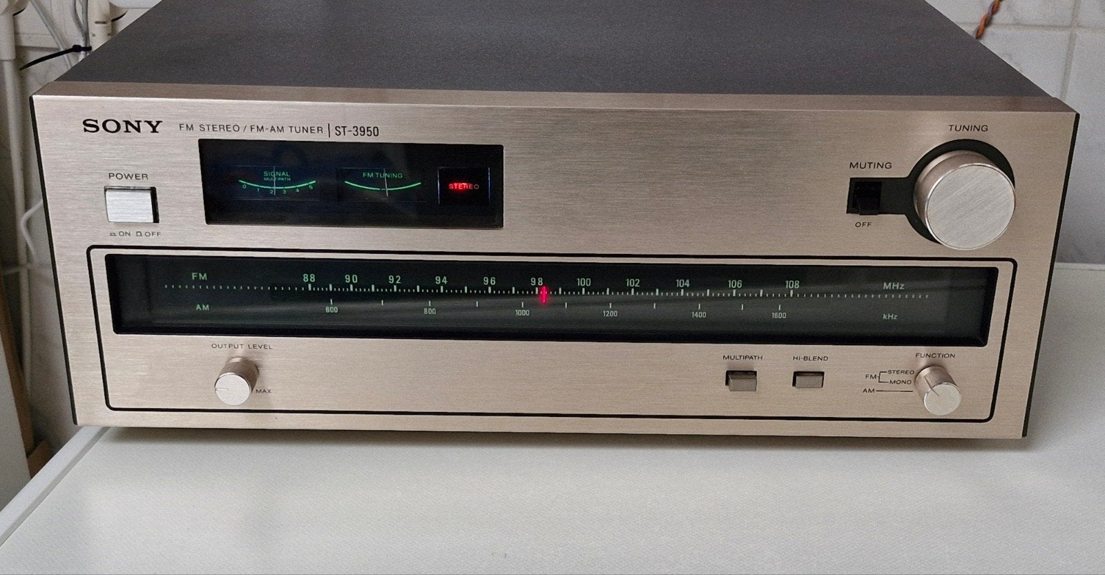 Sony ST-3950, Ophalen