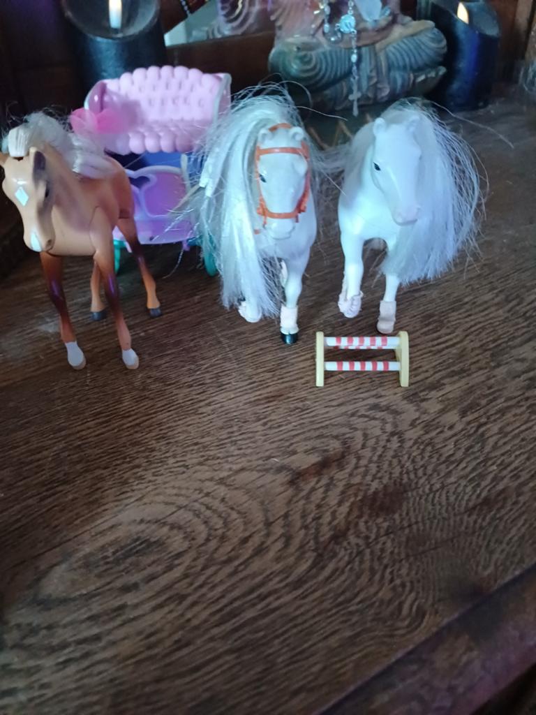 Vintage barbie paarden de grootste is op batterijen, Ophalen, Gebruikt