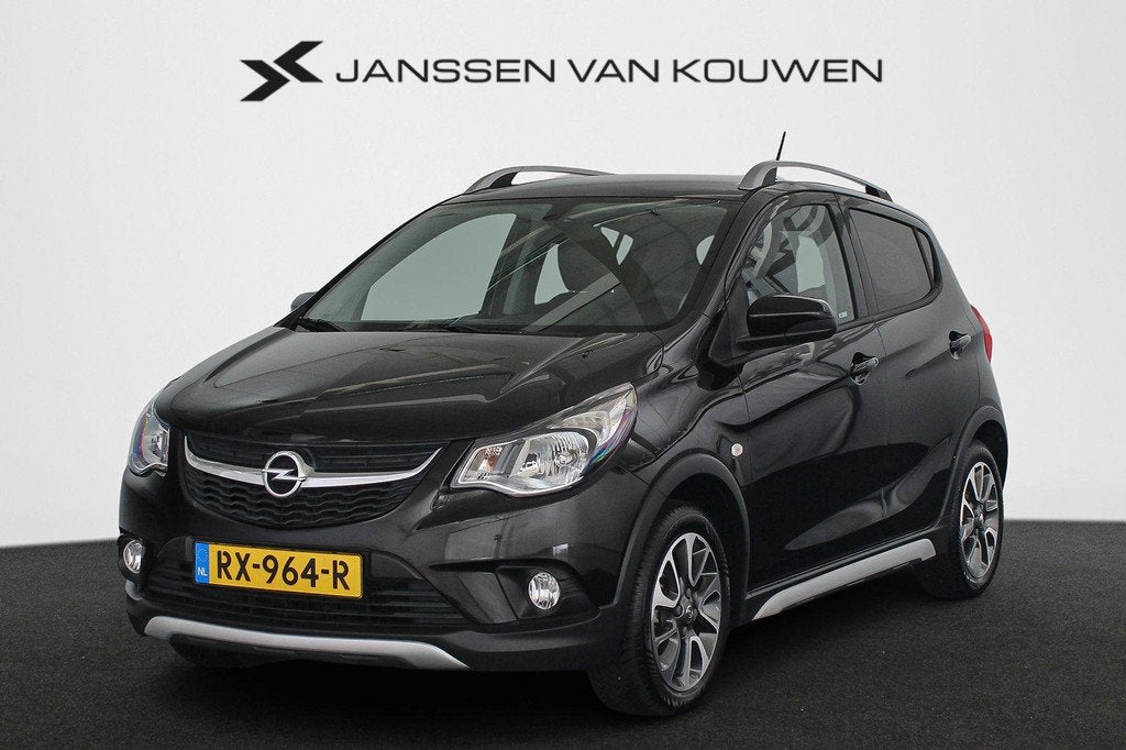 Opel KARL 1.0 Rocks Online Edition Automaat Carplay Cruise c, Stof, Gebruikt, Zwart, Origineel Nederlands
