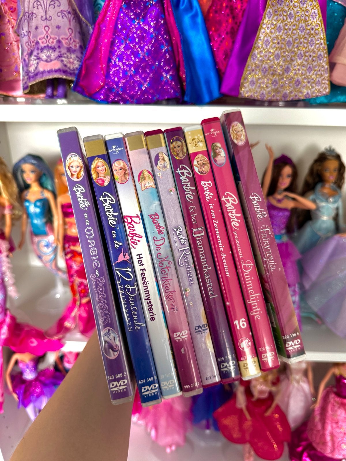 Barbie dvd's set, Gebruikt, Animatie, Alle leeftijden, Film