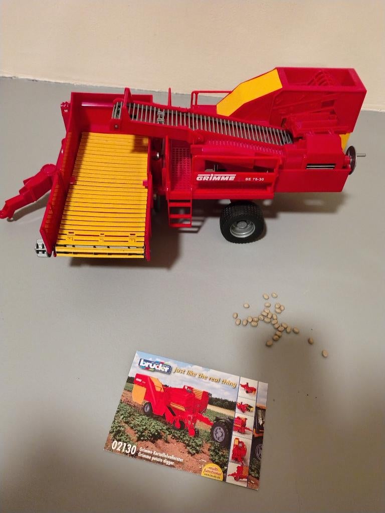 Bruder 02130 - Grimme Aardappelrooimachine + Aardappelen, Ophalen of Verzenden, Zo goed als nieuw