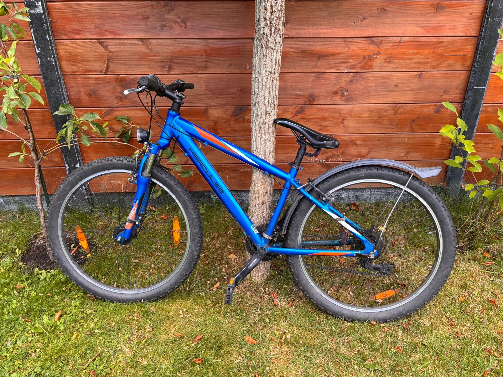 Mountainbike Hercules sport 26 inch (blauw fiets kinderfiets, Gebruikt, Velgrem, Handrem, Ophalen
