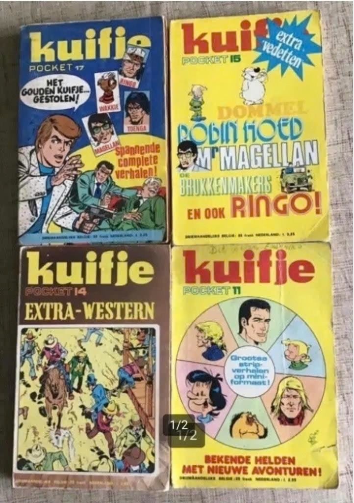4 Kuifje pockets  (Toenga,Rik Ringers,Michel Vaillant,Ringo, Boeken, Meerdere stripboeken, Ophalen of Verzenden, Gelezen