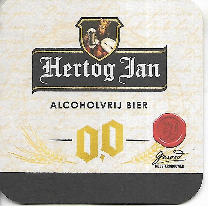 Hertog Jan Alcoholvrij bier, Ophalen of Verzenden, Zo goed als nieuw, Viltje(s), Hertog Jan