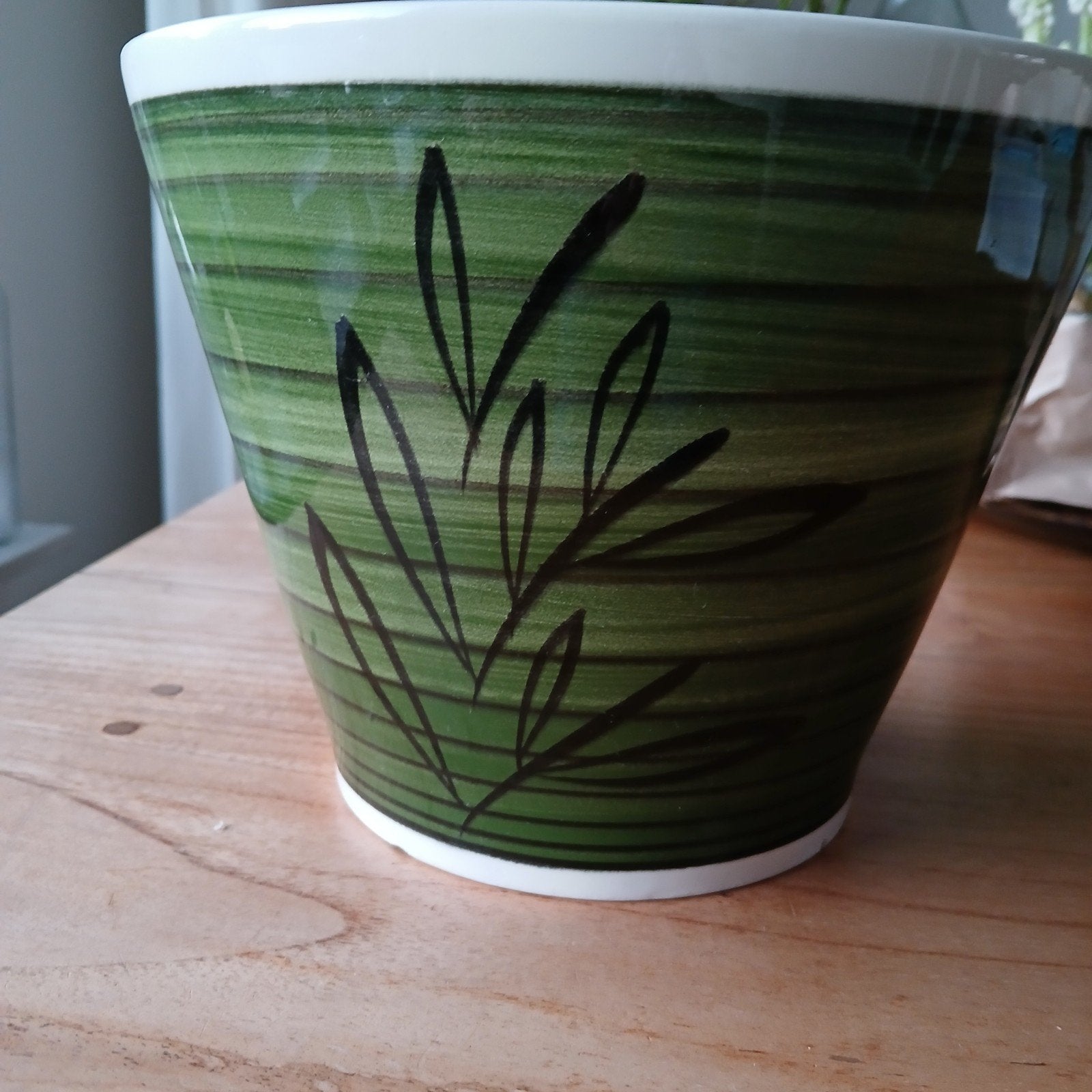 Retro bloempot, Ophalen of Verzenden
