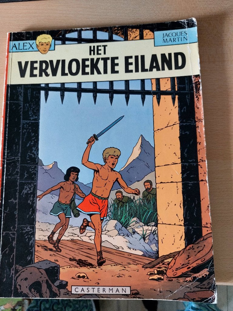 Strip Het vervloekte eiland, Eén stripboek, Jacques Martin, Ophalen, Gelezen