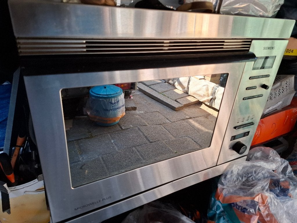 inbouw RVS inbouw combimagnetron, Witgoed en Apparatuur, Ophalen, Zo goed als nieuw, Inbouw, Combimagnetron