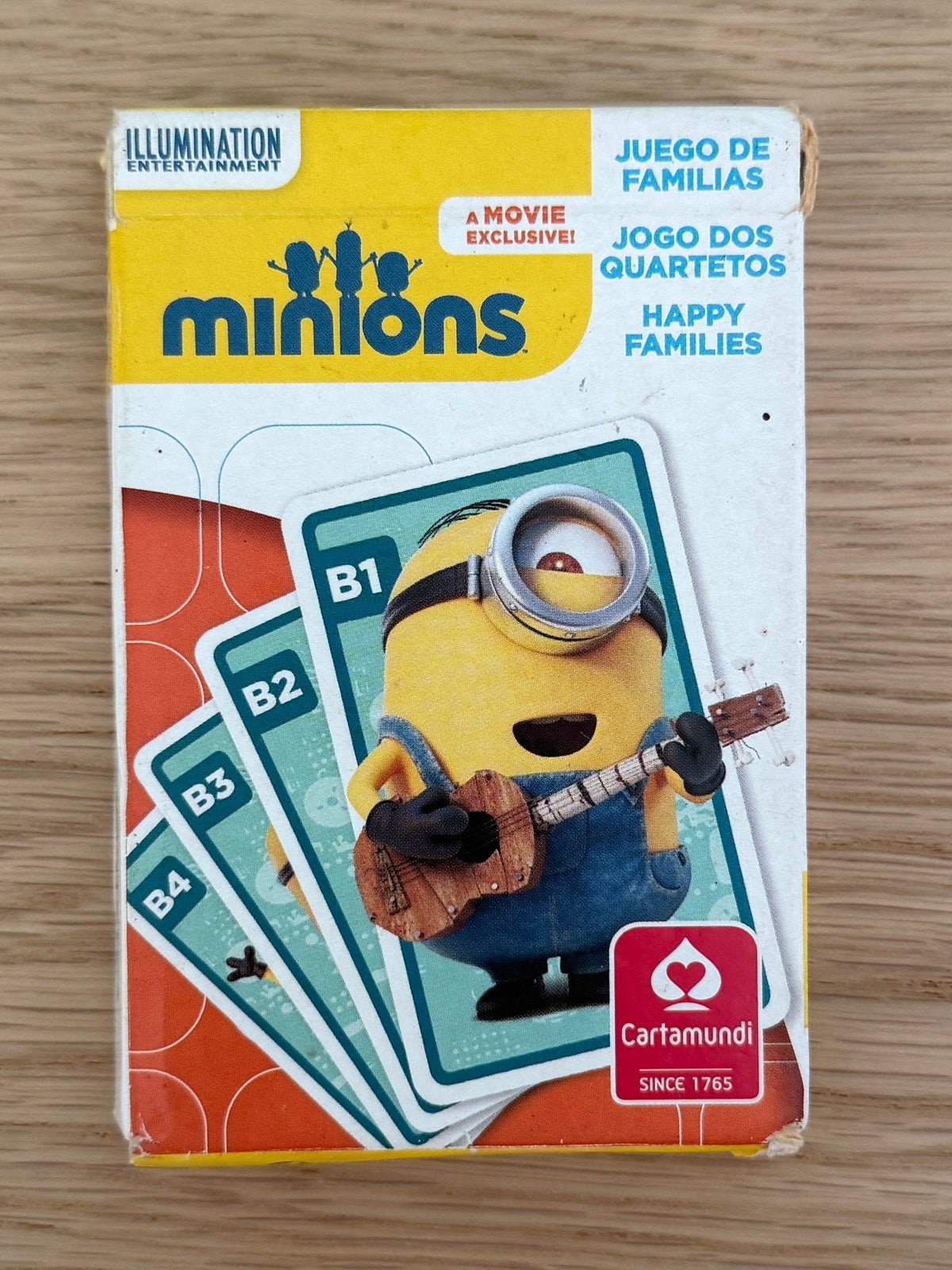 2 Minions kaartspellen, Ophalen of Verzenden, Zo goed als nieuw, Kwartet(ten)