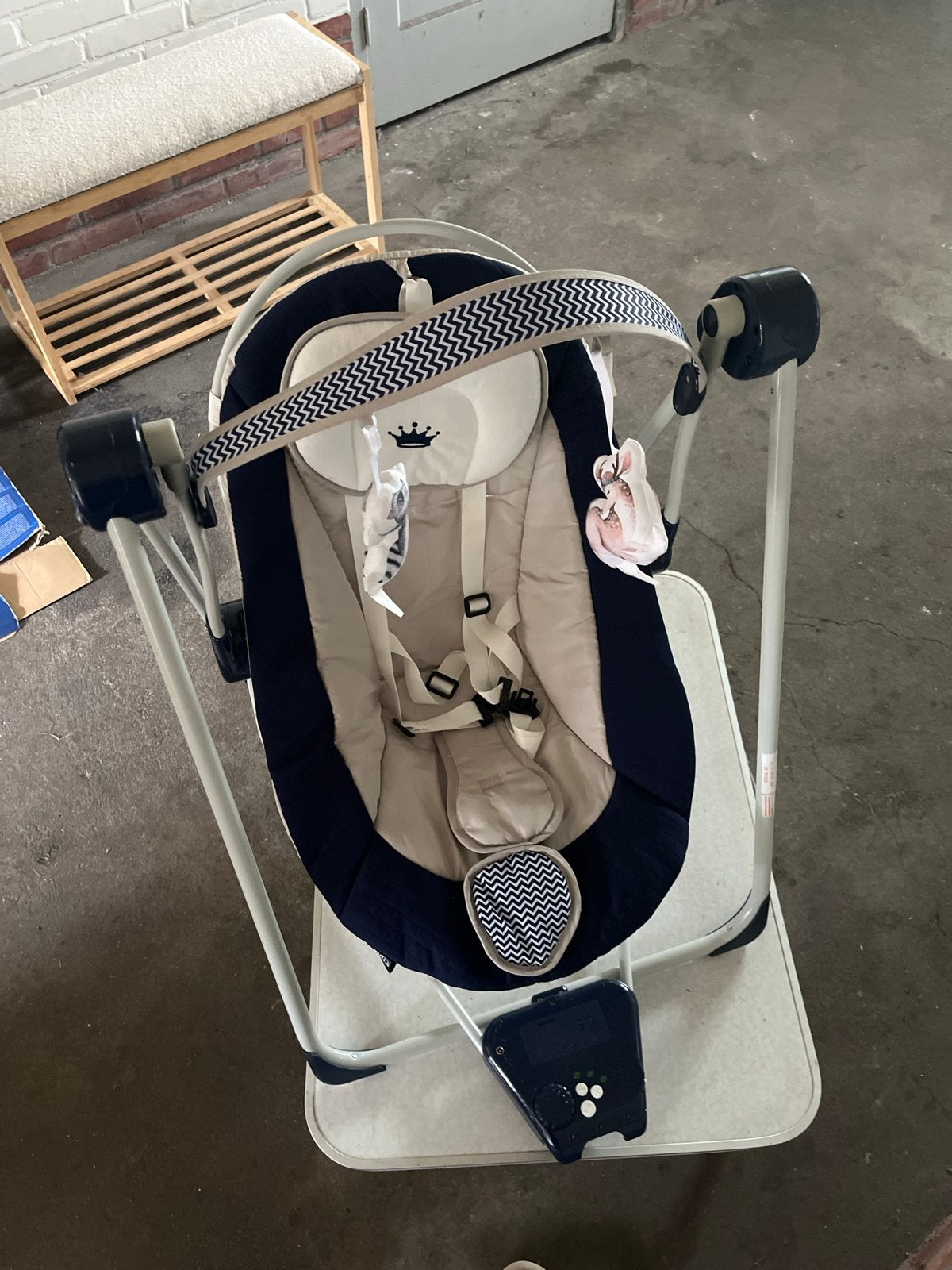 Comfortabele Baby Schommelstoel met Speelboog, Ophalen, Gebruikt