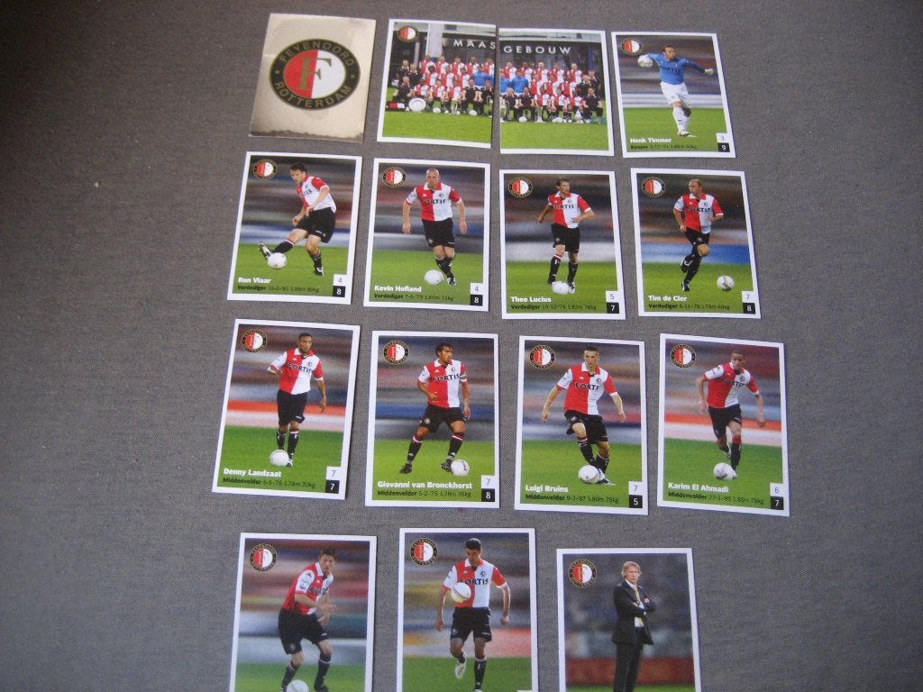 feyenoord voetbal plaatjes, Ophalen of Verzenden, Zo goed als nieuw, Meerdere plaatjes