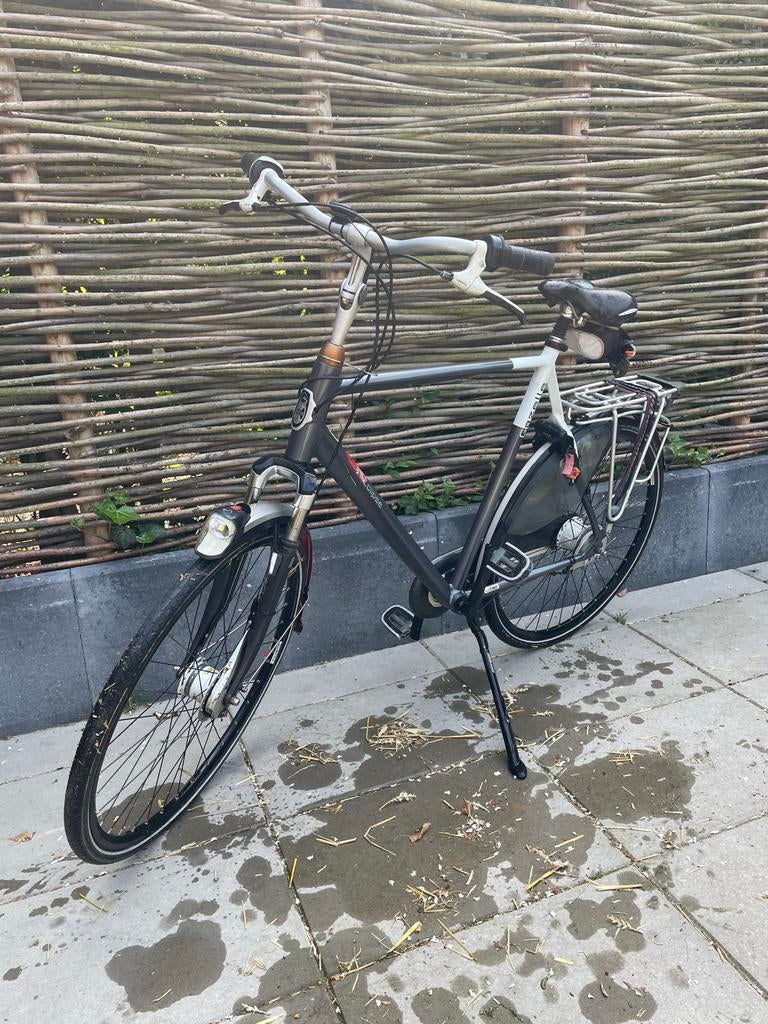 Gazelle eclipse herenfiets, Ophalen, Gebruikt, Versnellingen, Schijfrem