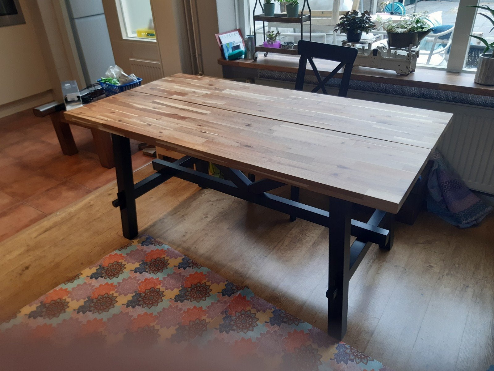 Skogsta tafel 1 jaar oud, Huis en Inrichting, Tafels | Eettafels, Ophalen, 50 tot 100 cm, Zo goed als nieuw, 150 tot 200 cm