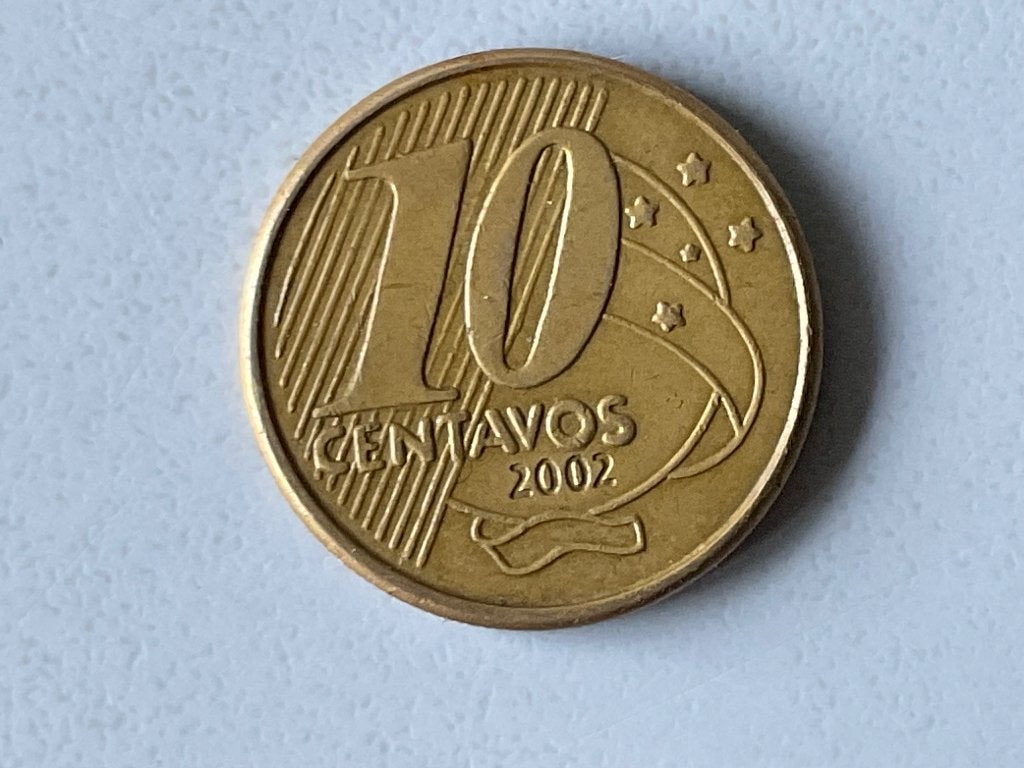 Munt 10 centavos Brazilië, Postzegels en Munten, Ophalen of Verzenden, Zuid-Amerika, Losse munt