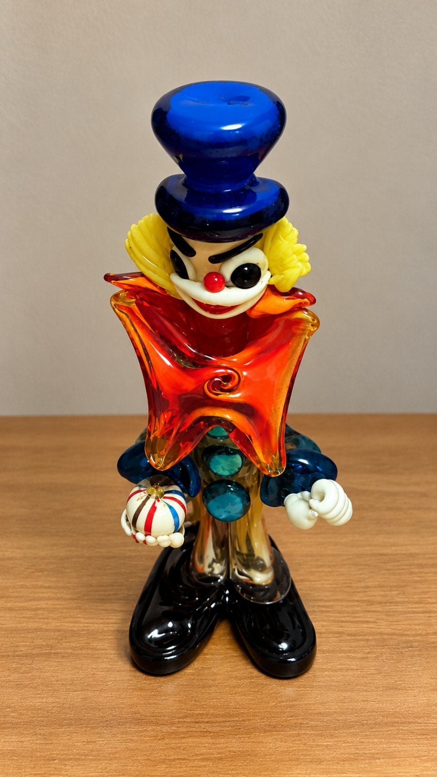 Murano Glazen Clown Beeldje -  Kunstwerk, Ophalen