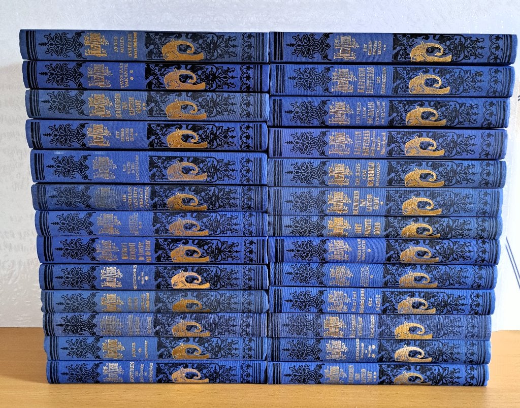 Prachtig serie gebonden boeken / de verhalen van Jules Verne, Boeken, Ophalen, Zo goed als nieuw, Jules Verne