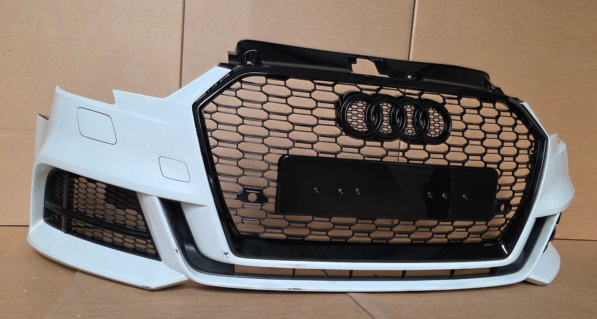 Voorbumper Audi A3 8V Facelift S3 S-line 8V0 KLS bj.2017-202, Gebruikt, -, Voor, Ophalen of Verzenden