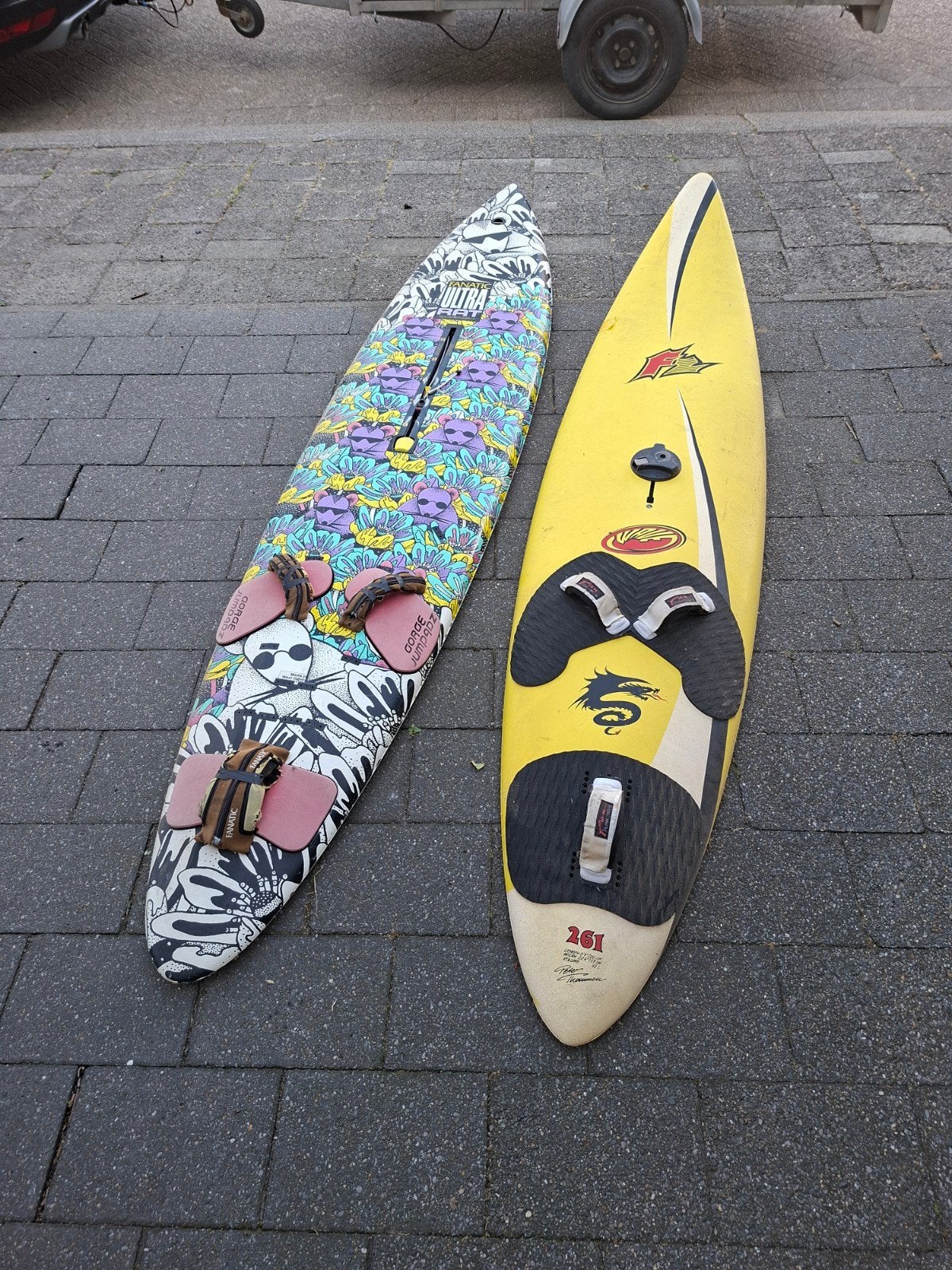 Twee Windsurf Planken: Fanatic Ultra Rat & F2, Ophalen