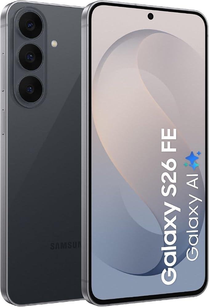 Samsung Galaxy S26 FE 128GB Graphite Gloednieuw & Garantie, Samsung, Zwart, Touchscreen, Nieuw