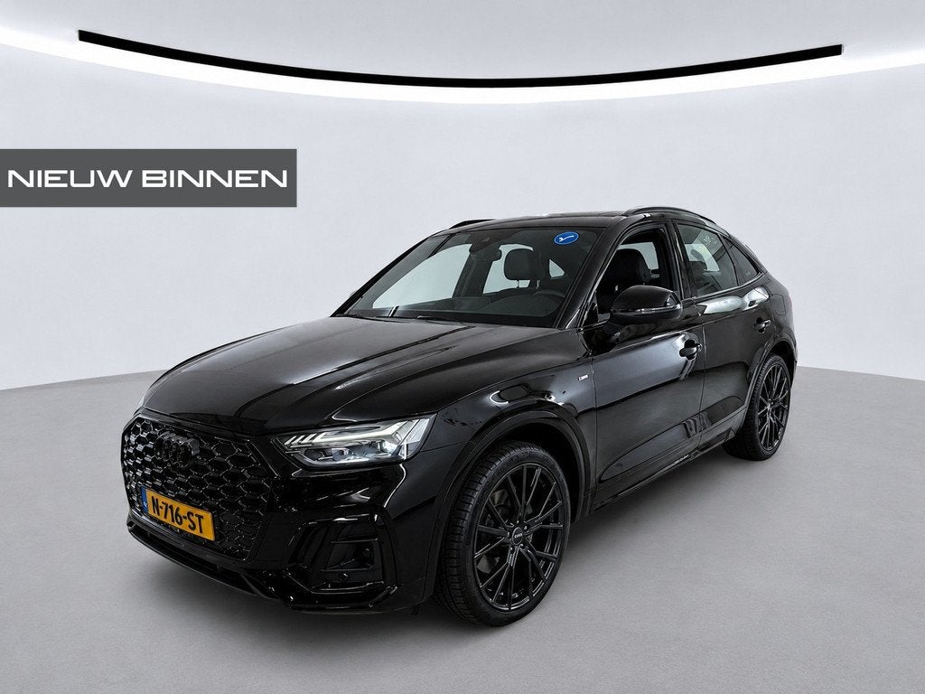 Audi Q5 Sportback 50 TFSI e S edition S-Line | Luchtvering |, Auto's, Audi, Automaat, Gebruikt, 4 cilinders, Zwart