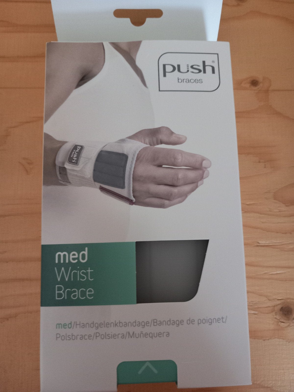 Nieuwe polsbrace van Push med - Rechts- mt2, Diversen, Braces, Ophalen of Verzenden, Nieuw