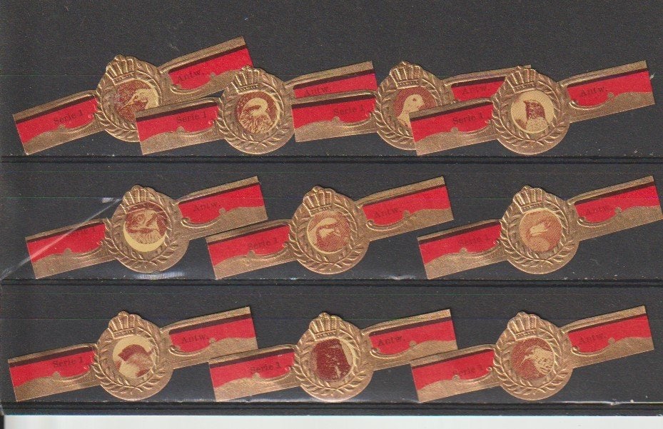 reeks 832  dieren  -1-10    sigarenbanden, Ophalen of Verzenden, Zo goed als nieuw, Sigarenbandjes