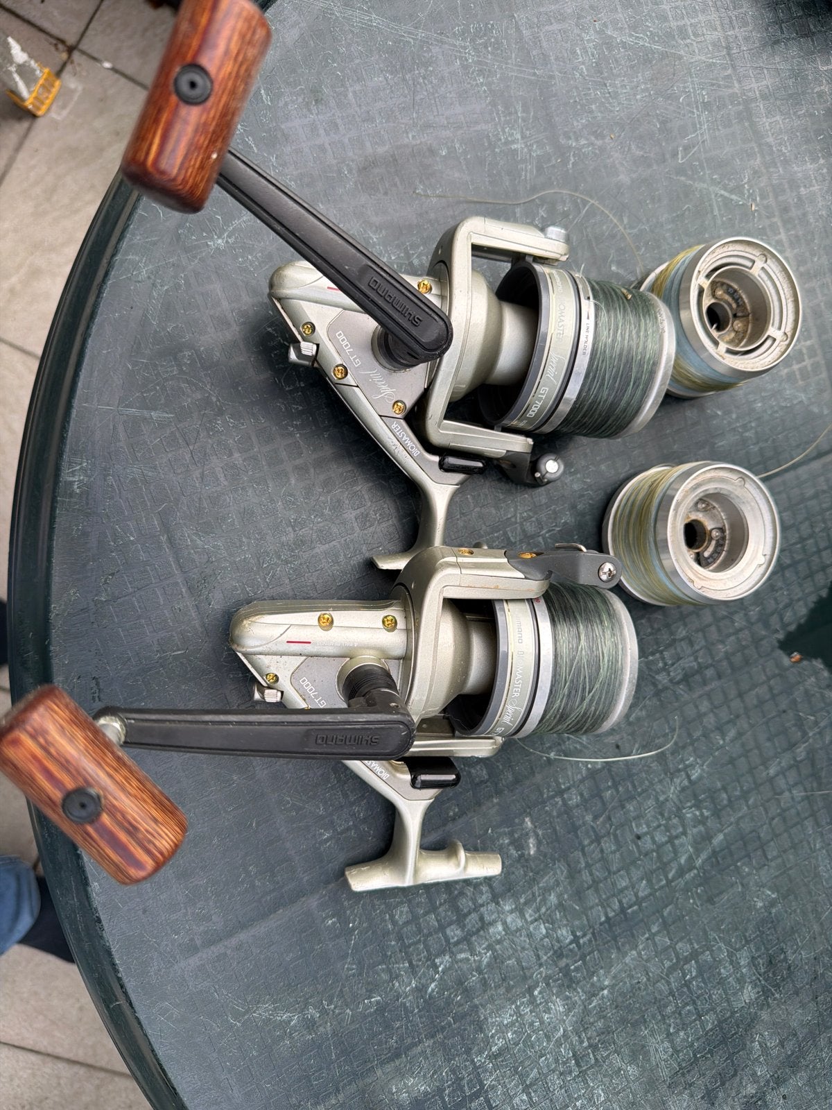Shimano Biomaster GT 7000 Special met reservespoelen, Ophalen of Verzenden, Gebruikt, Molen