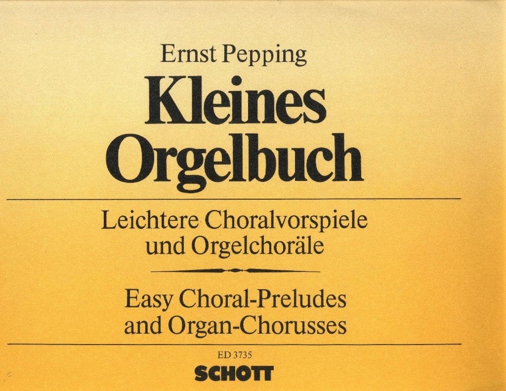 ERNST PEPPING - KLEINES ORGELBUCH, Ophalen of Verzenden, Gebruikt, Artiest of Componist, Populair