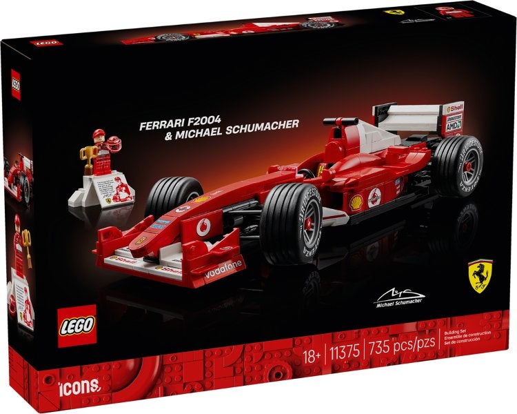 Lego Creator set 11375 Ferrari F2004 en Michael Schumacher, Lego, Nieuw, Ophalen of Verzenden, Icons