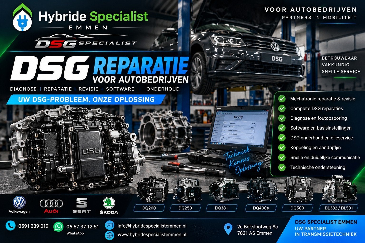 DSG Reparatie voor Autobedrijven | Mechatronic Specialist, Auto-onderdelen, Ophalen of Verzenden, Gereviseerd, Audi