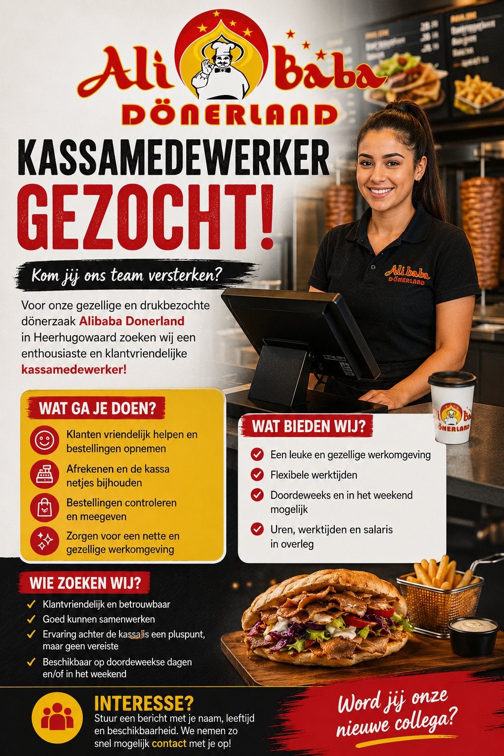 VACATURE: KASSAMEDEWERKER GEZOCHT – HEERHUGOWAARD, Overige niveaus, Starter, Overige vormen