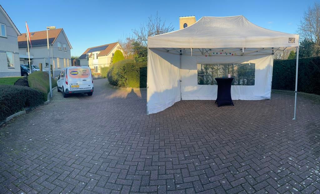 Easy up partytent te huur, Ophalen, Zo goed als nieuw, Overige