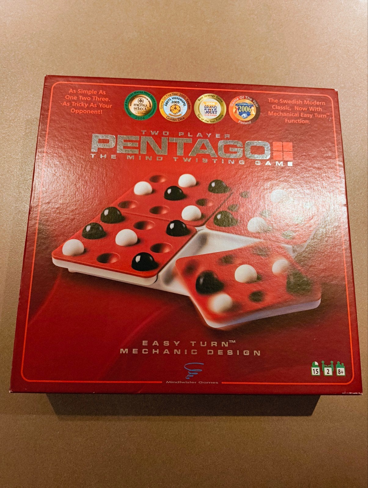 Pentago: The Mind Twisting Game - Strategisch Bordspel, Een of twee spelers, Ophalen, Zo goed als nieuw, Mindtwister Games