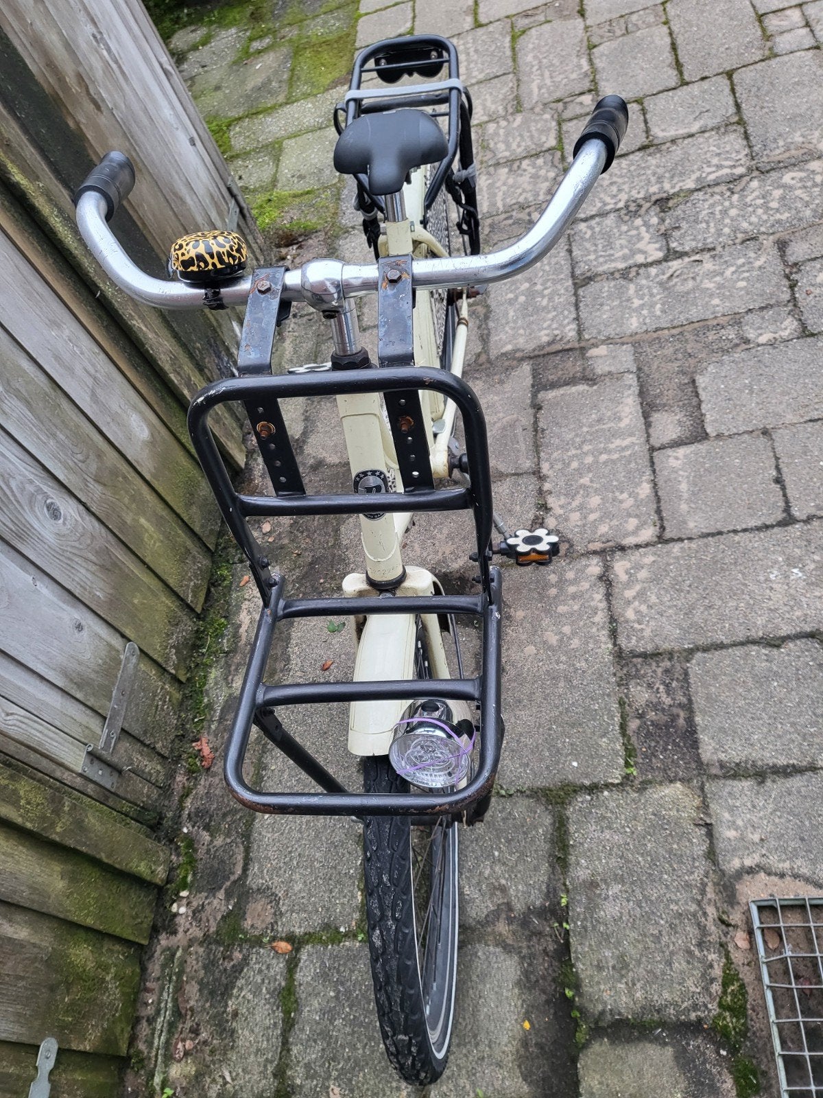 Gebruikte transportfiets met voordrager, Fietsen en Brommers, Velgrem, Ophalen, Overige merken, 53 tot 56 cm