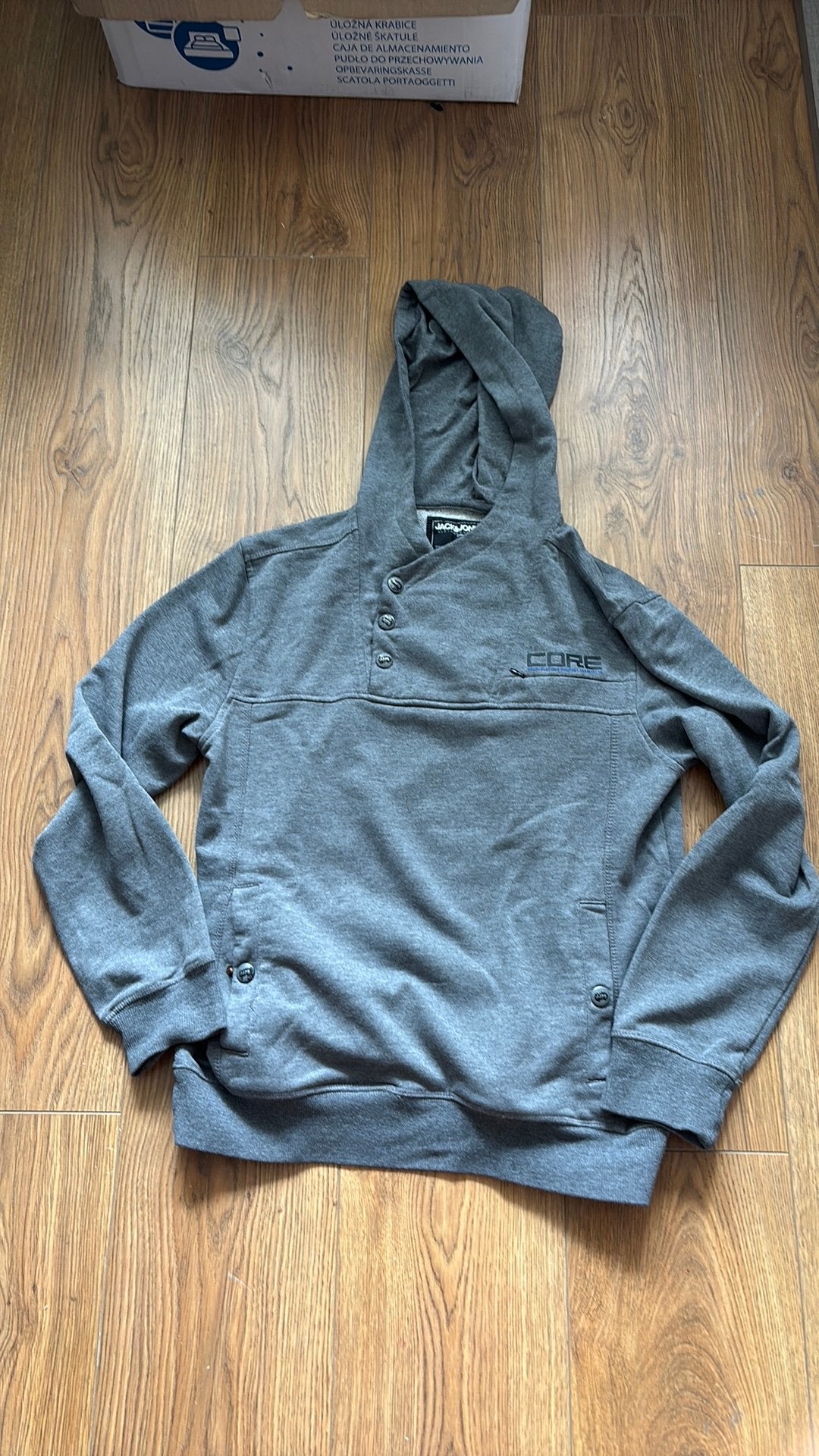 Hoodie Core Jack&Jones, Ophalen of Verzenden, Zo goed als nieuw, Maat 48/50 (M), Grijs