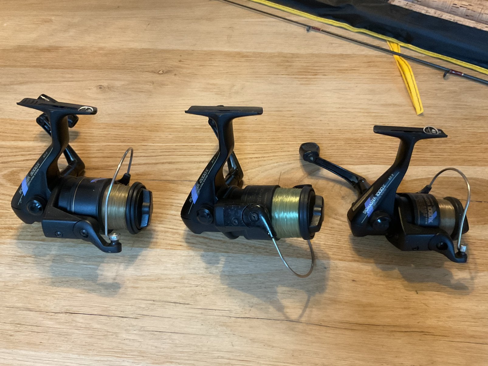 3x shimano xt7 biomaster 1000x.  2000x.   3000x, Ophalen of Verzenden, Gebruikt, Molen
