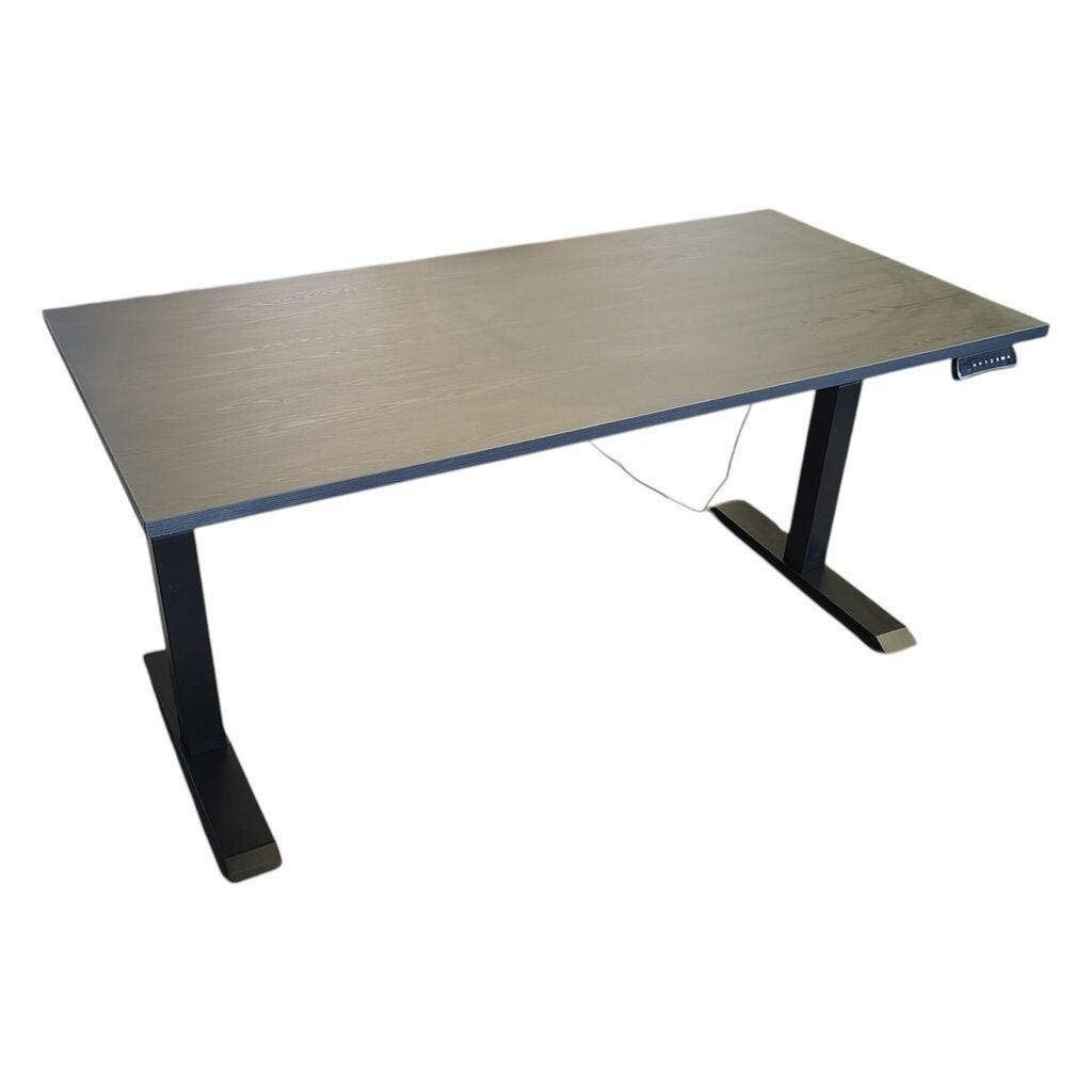 MN Professional Dark Zwart Elektrisch Zit Sta Bureau, 160 cm, Elektrisch, MN, Spaanplaat of MDF