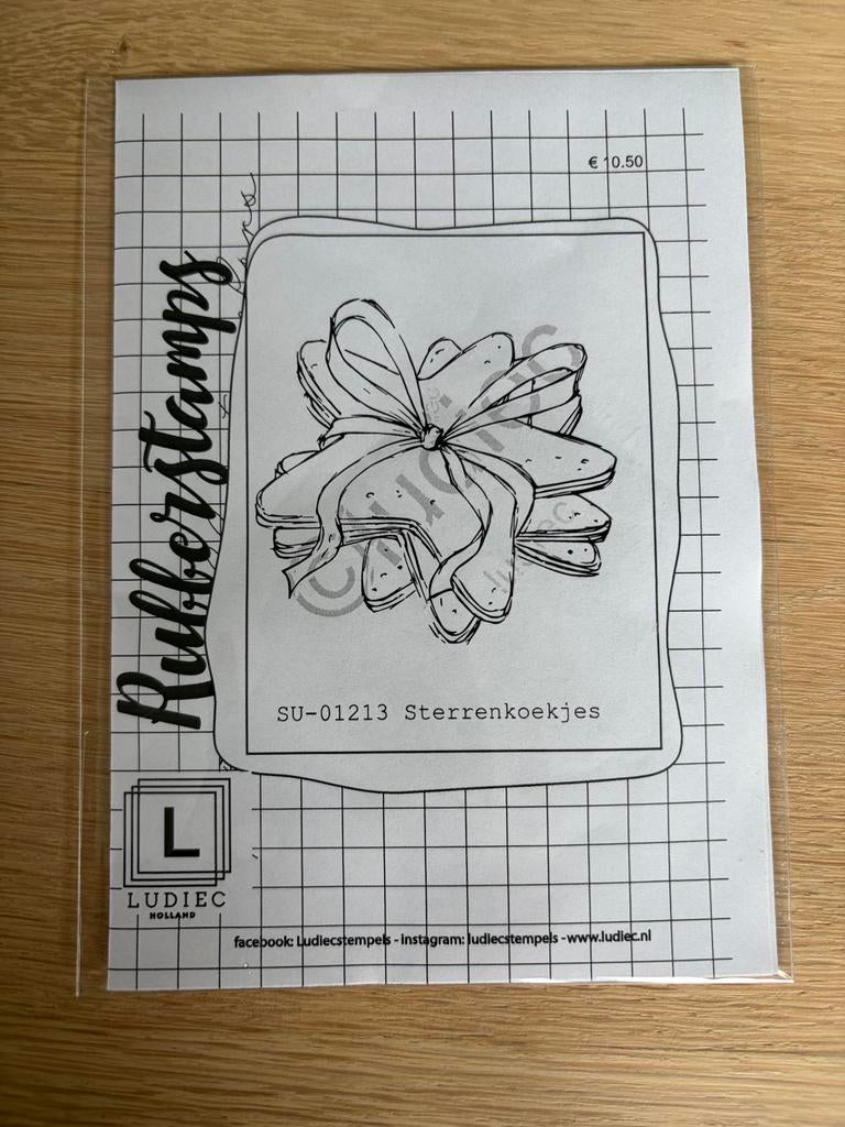 Ludiec Stempel Sterrenkoekjes - Rubberstempel, Ophalen of Verzenden, Nieuw, Overige typen