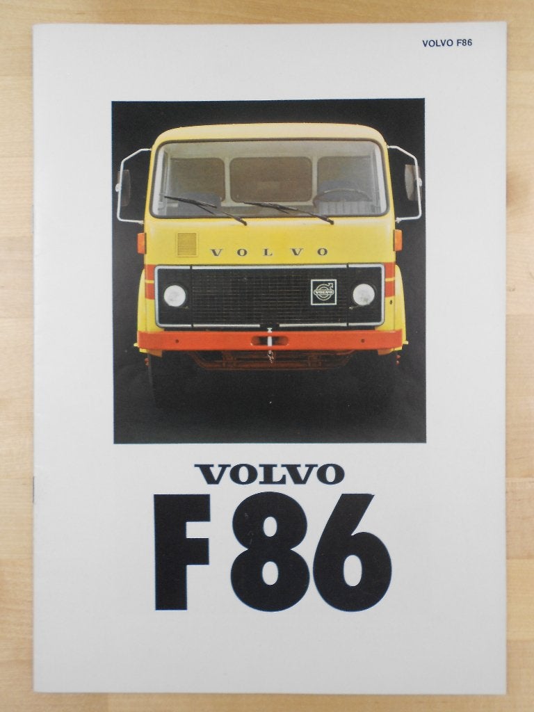 Volvo F86 Brochure 1978 ( Géén F88 / F89 ), Volvo, Zo goed als nieuw, Volvo, Ophalen of Verzenden