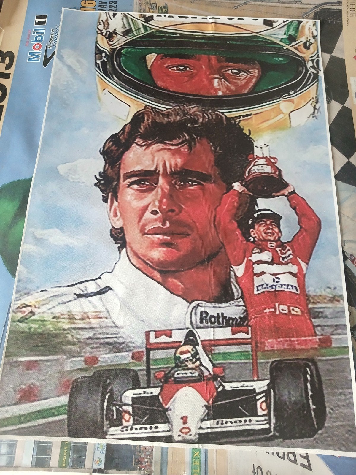 Ayrton senna drukprent, Ophalen of Verzenden, Buitenlandse clubs