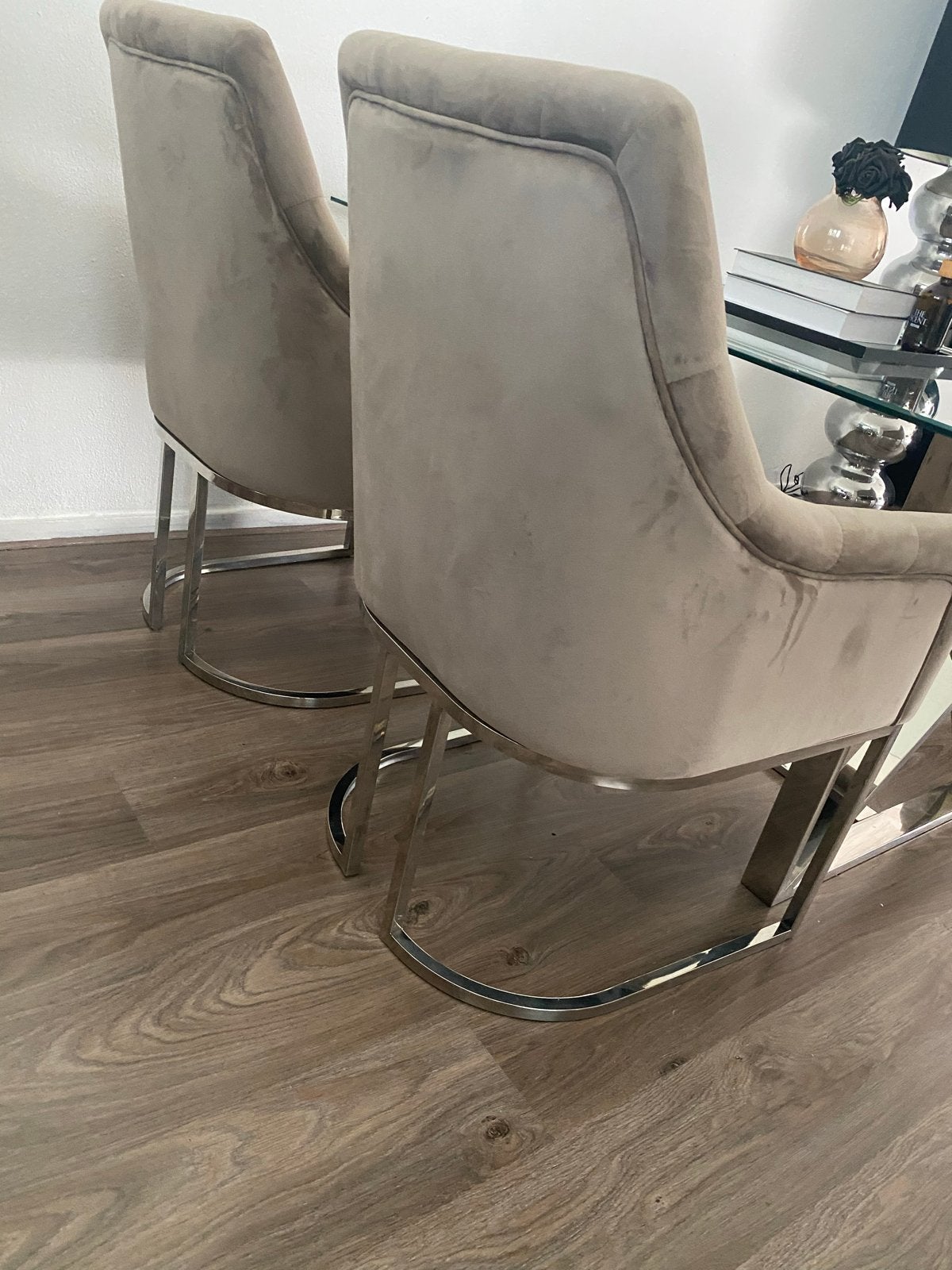 4 mooie eetkamerstoelen - Zo goed als nieuw, Huis en Inrichting, Ophalen, Overige kleuren, Zo goed als nieuw, Vier