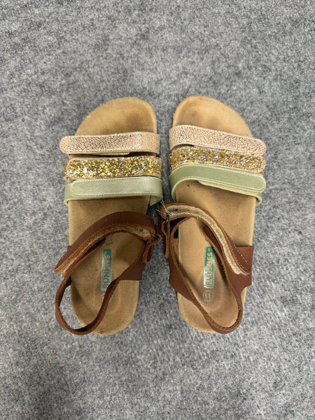 Lederen Bunnies sandalen, maat 35, Gebruikt, Meisje, Overige typen, Ophalen of Verzenden